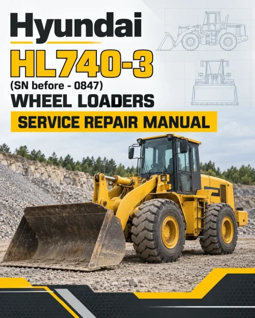 Hyundai HL740-3 (SN before - 0847) Wheel Loaders Service Repair Manual