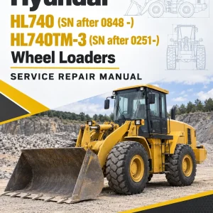Hyundai HL740 (SN after 0848 -), HL740TM-3 (SN after 0251-) Wheel Loaders Service Repair Manual Hyundai HL740 (SN after 0848 -), HL740TM-3 (SN after 0251-) Wheel Loaders Service Repair Manual