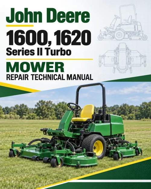 John Deere 1600, 1620 Series II Turbo Mower Repair Technical Manual (TM1682) John Deere 1600, 1620 Series II Turbo Mower Repair Technical Manual (TM1682)