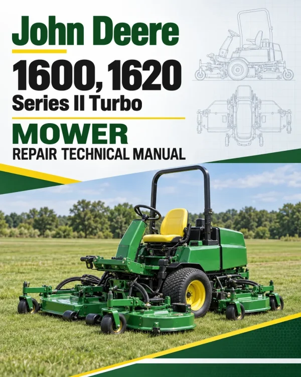 John Deere 1600, 1620 Series II Turbo Mower Repair Technical Manual (TM1682) John Deere 1600, 1620 Series II Turbo Mower Repair Technical Manual (TM1682)