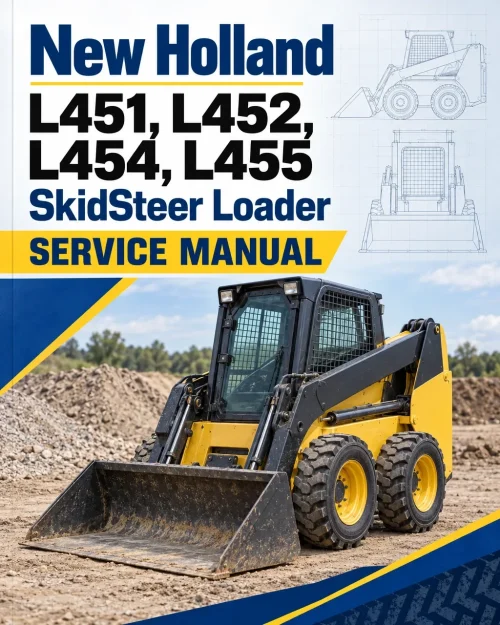 New Holland L451, L452, L454, L455 SkidSteer Loader Service Manual