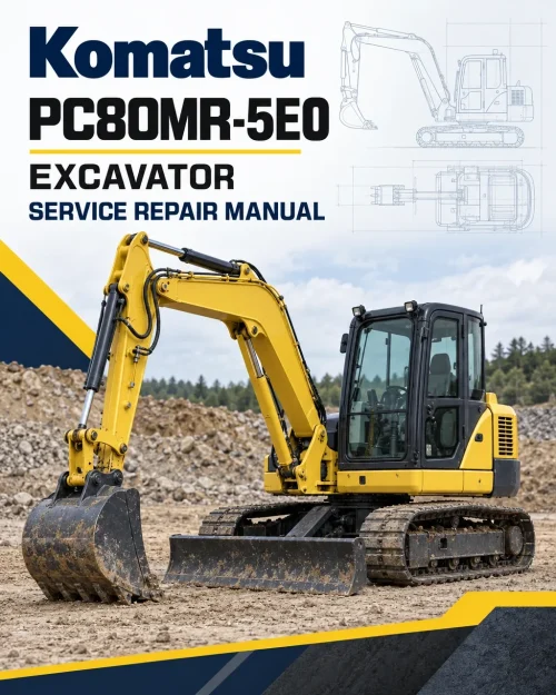 Komatsu PC80MR-5E0 Excavator Service Repair Manual