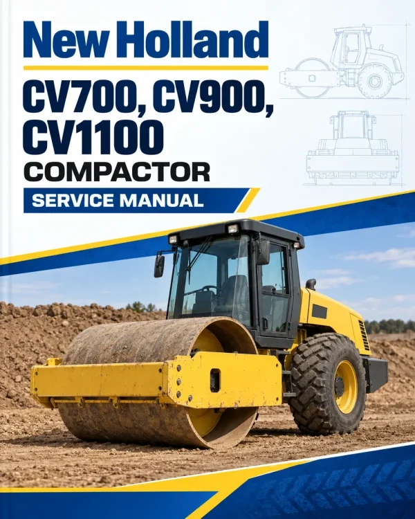 New Holland CV700, CV900, CV1100 Compactor Service Manual