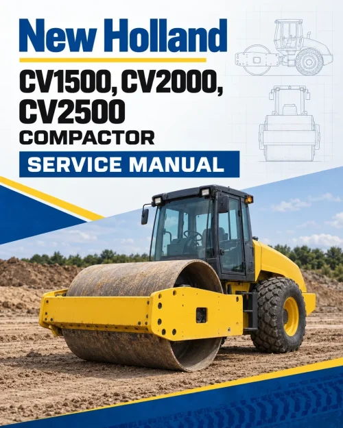 New Holland CV1500, CV2000, CV2500 Compactor Service Manual