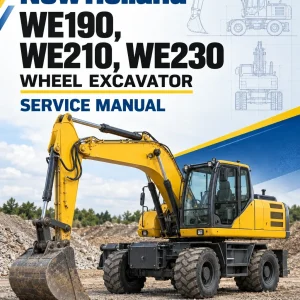 New Holland WE190, WE210, WE230 Wheel Excavator Service Manual New Holland WE190, WE210, WE230 Wheel Excavator Service Manual