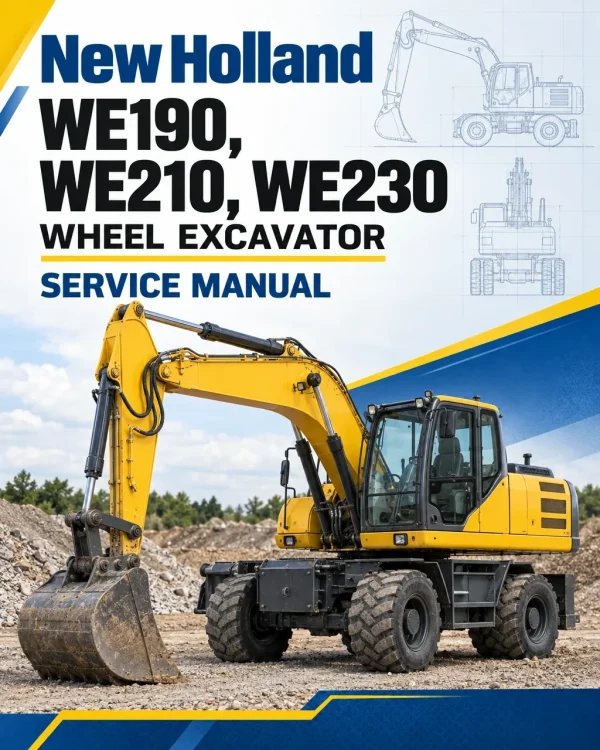 New Holland WE190, WE210, WE230 Wheel Excavator Service Manual New Holland WE190, WE210, WE230 Wheel Excavator Service Manual