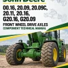 John Deere 00.16, 20.09, 20.09C, 20.11, 20.16, G20.16, G20.09 Front Wheel Drive Axles Component Technical Manual (CTM4870)