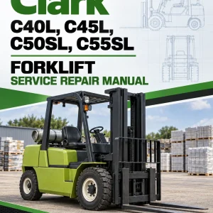 Clark C40L, C45L, C50SL, C55SL Forklift Service Repair Manual (GM V6 4.3L Engine) Clark C40L, C45L, C50SL, C55SL Forklift Service Repair Manual (GM V6 4.3L Engine)