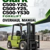 Clark C500-Y20, C500-Y25, C500-YS30 Forklift Overhaul Manual Clark C500-Y20, C500-Y25, C500-YS30 Forklift Overhaul Manual
