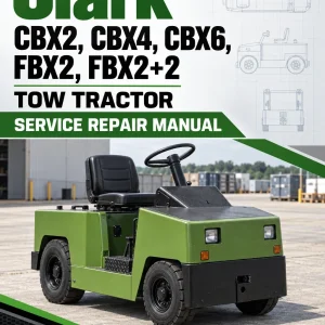 Clark CBX2, CBX4, CBX6, FBX2, FBX2+2 Tow Tractor Service Repair Manual