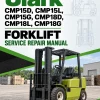 Clark CMP15D, CMP15L, CMP15G, CMP18D, CMP18L, CMP18G Forklift Service Repair Manual Clark CMP15D, CMP15L, CMP15G, CMP18D, CMP18L, CMP18G Forklift Service Repair Manual