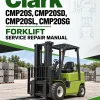 Clark CMP20S, CMP20SD, CMP20SL, CMP20SG Forklift Service Repair Manual Clark CMP20S, CMP20SD, CMP20SL, CMP20SG Forklift Service Repair Manual