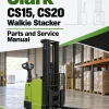 Clark CS15, CS20 Walkie Stacker Parts and Service Manual Clark CS15, CS20 Walkie Stacker Parts and Service Manual