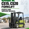 Clark CS15, CS20 Forklift Parts and Service Manual