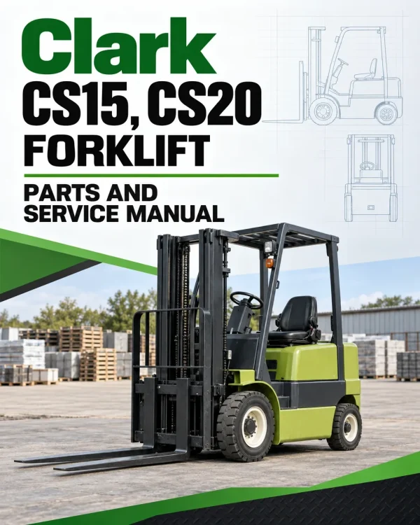 Clark CS15, CS20 Forklift Parts and Service Manual