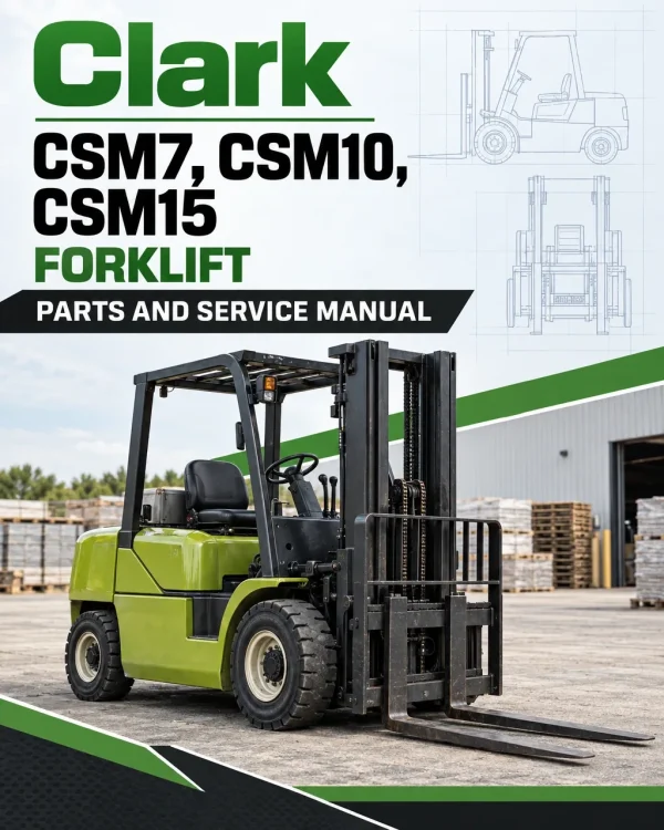 Clark CSM7, CSM10, CSM15 Forklift Parts and Service Manual Clark CSM7, CSM10, CSM15 Forklift Parts and Service Manual