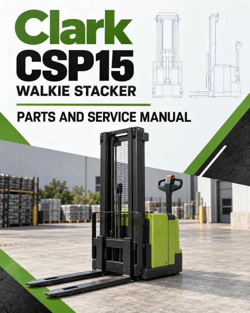 Clark CSP15 Walkie Stacker Parts and Service Manual