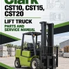 Clark CST10, CST15, CST20 Lift Truck Parts and Service Manual Clark CST10, CST15, CST20 Lift Truck Parts and Service Manual