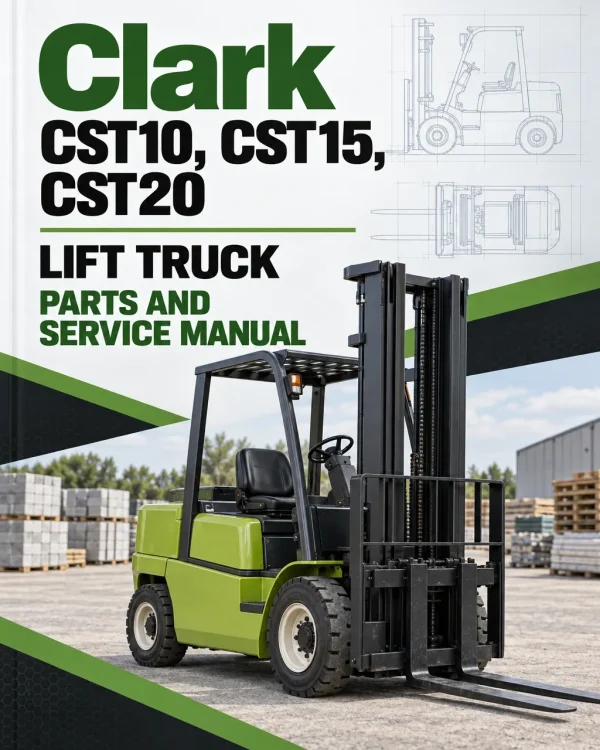 Clark CST10, CST15, CST20 Lift Truck Parts and Service Manual Clark CST10, CST15, CST20 Lift Truck Parts and Service Manual