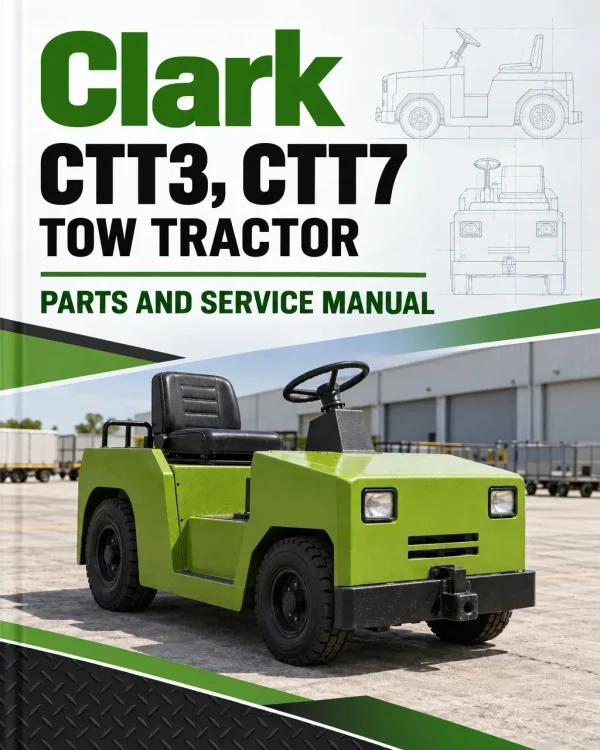 Clark CTT3, CTT7 Tow Tractor Parts and Service Manual