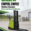 Clark CWP20, CWP22 Walkie Stacker Parts and Service Manual