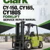 Clark CY-150, CY165, CY180S Forklift Service Repair Manual Clark CY-150, CY165, CY180S Forklift Service Repair Manual