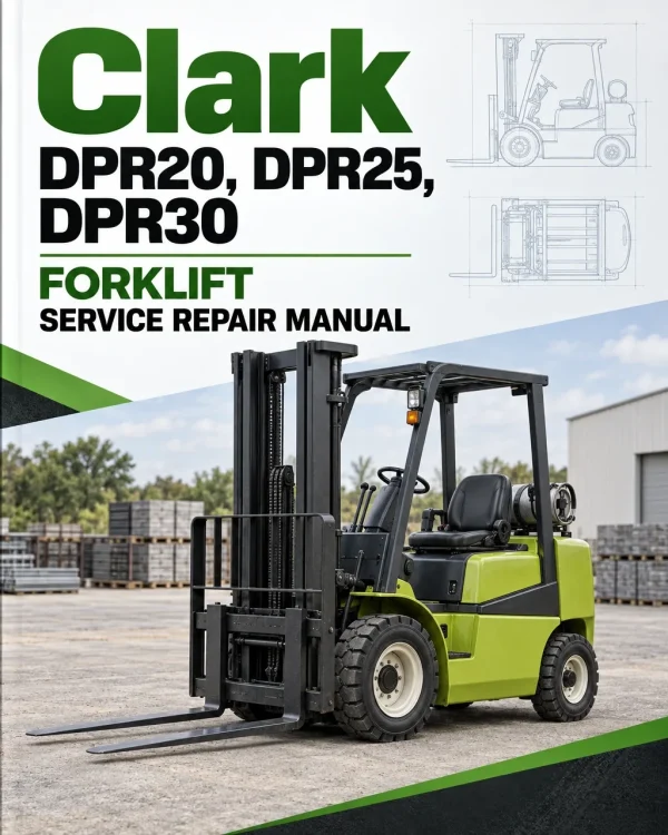 Clark DPR20, DPR25, DPR30 Forklift Service Repair Manual Clark DPR20, DPR25, DPR30 Forklift Service Repair Manual