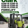 Clark EC500-30, EC500-35, EC500-40, EC500-45, EC500-50, EC500-55 Forklift Overhaul Manual Clark EC500-30, EC500-35, EC500-40, EC500-45, EC500-50, EC500-55 Forklift Overhaul Manual