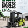 Clark EC500-60, EC500-70, EC500-80 Forklift Overhaul Manual