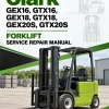 Clark GEX16, GTX16, GEX18, GTX18, GEX20S, GTX20S Forklift Service Repair Manual Clark GEX16, GTX16, GEX18, GTX18, GEX20S, GTX20S Forklift Service Repair Manual