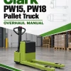 Clark PW15, PW18 Pallet Truck Overhaul Manual