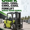Clark C20CL, C25CL, C30CL, C32CL Forklift Service Repair Manual (Ford Engine)