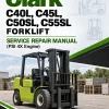 Clark C40L, C45L, C50SL, C55SL Forklift Service Repair Manual (PSI 4X Engine) Clark C40L, C45L, C50SL, C55SL Forklift Service Repair Manual (PSI 4X Engine)