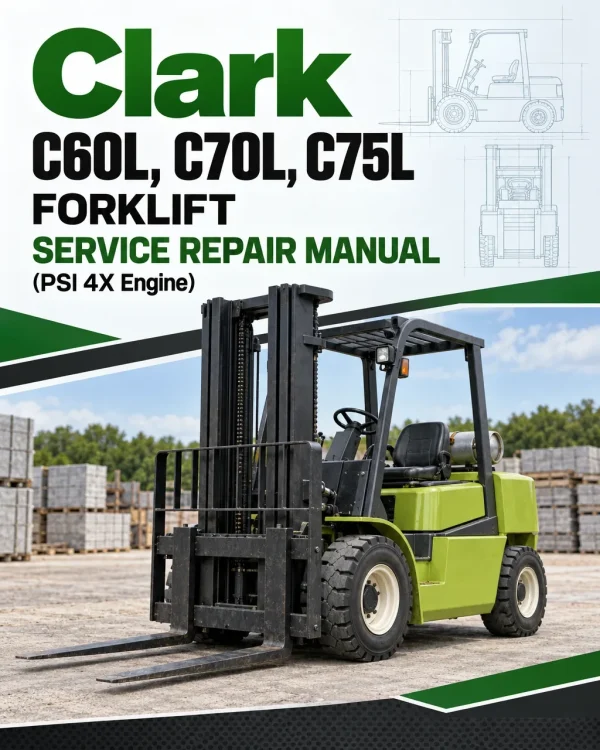Clark C60L, C70L, C75L Forklift Service Repair Manual (PSI 4X Engine)