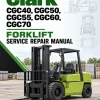 Clark CGC40, CGC50, CGC55, CGC60, CGC70 Forklift Service Repair Manual (PSI 4X Engine)