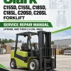Clark C15SD, C15SL, C18SD, C18SL, C20SD, C20SL Forklift Service Repair Manual (4TNV88, HMC THETA 2.4 LPG, 4G63)
