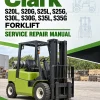 Clark S20L, S20G, S25L, S25G, S30L, S30G, S35L, S35G Forklift Service Repair Manual (PSI Engine) Clark S20L, S20G, S25L, S25G, S30L, S30G, S35L, S35G Forklift Service Repair Manual (PSI Engine)