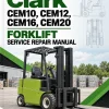 Clark CEM10, CEM12, CEM16, CEM20 Forklift Service Repair Manual