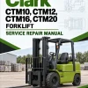 Clark CTM10, CTM12, CTM16, CTM20 Forklift Service Repair Manual Clark CTM10, CTM12, CTM16, CTM20 Forklift Service Repair Manual
