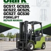 Clark GCS17, GCS20, GCS22, GCS25, GCS27, GCS30 Forklift Repair Manual