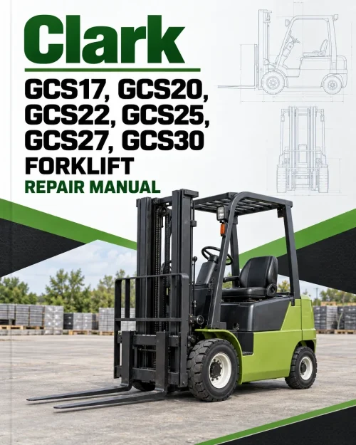 Clark GCS17, GCS20, GCS22, GCS25, GCS27, GCS30 Forklift Repair Manual