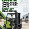 Clark GPX20, GPX22, GPX25, GPX27, GPX30 Forklift Repair Manual Clark GPX20, GPX22, GPX25, GPX27, GPX30 Forklift Repair Manual