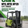 Clark NP15, NP20, NP12D Lift Truck Service Repair Manual Clark NP15, NP20, NP12D Lift Truck Service Repair Manual