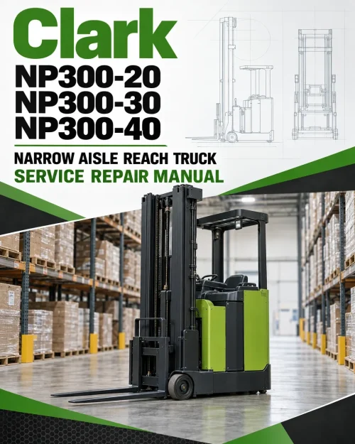 Clark NP300-20, NP300-30, NP300-40 Narrow Aisle Reach Truck Service Repair Manual Clark NP300-20, NP300-30, NP300-40 Narrow Aisle Reach Truck Service Repair Manual
