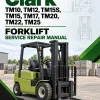 Clark TM10, TM12, TM15S, TM15, TM17, TM20, TM22, TM25 Forklift Service Repair Manual Clark TM10, TM12, TM15S, TM15, TM17, TM20, TM22, TM25 Forklift Service Repair Manual