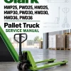 Clark HWP25, PWD25, HWD25, HWP30, PWD30, HWD30, HWD36, PWD36 Pallet Truck Service Manual
