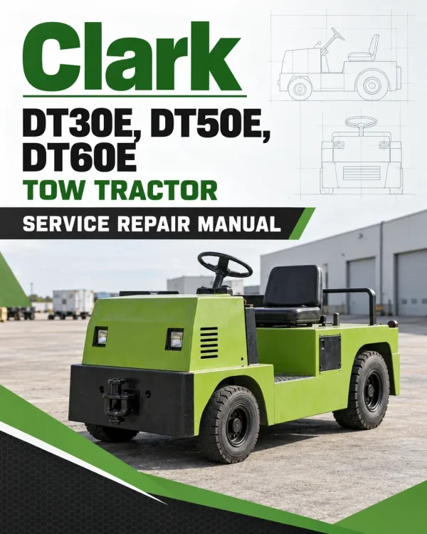 Clark DT30E, DT50E, DT60E Tow Tractor Service Repair Manual Clark DT30E, DT50E, DT60E Tow Tractor Service Repair Manual