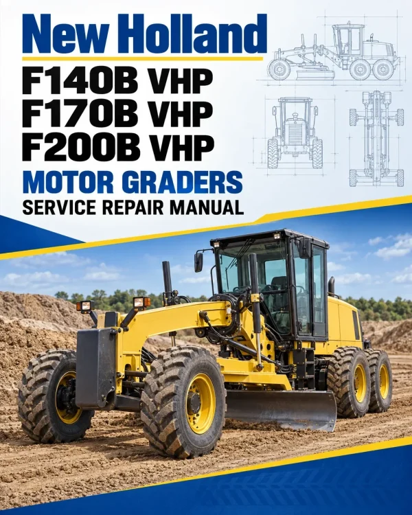New Holland F140B VHP, F170B VHP, F200B VHP Motor Graders Manual