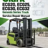 Clark ECG20, ECG25, ECG30, ECG32 Genesis Series Truck Service Repair Manual