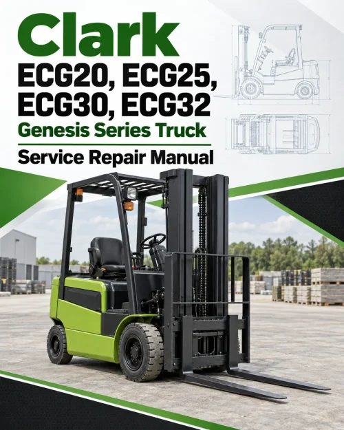 Clark ECG20, ECG25, ECG30, ECG32 Genesis Series Truck Service Repair Manual Clark ECG20, ECG25, ECG30, ECG32 Genesis Series Truck Service Repair Manual